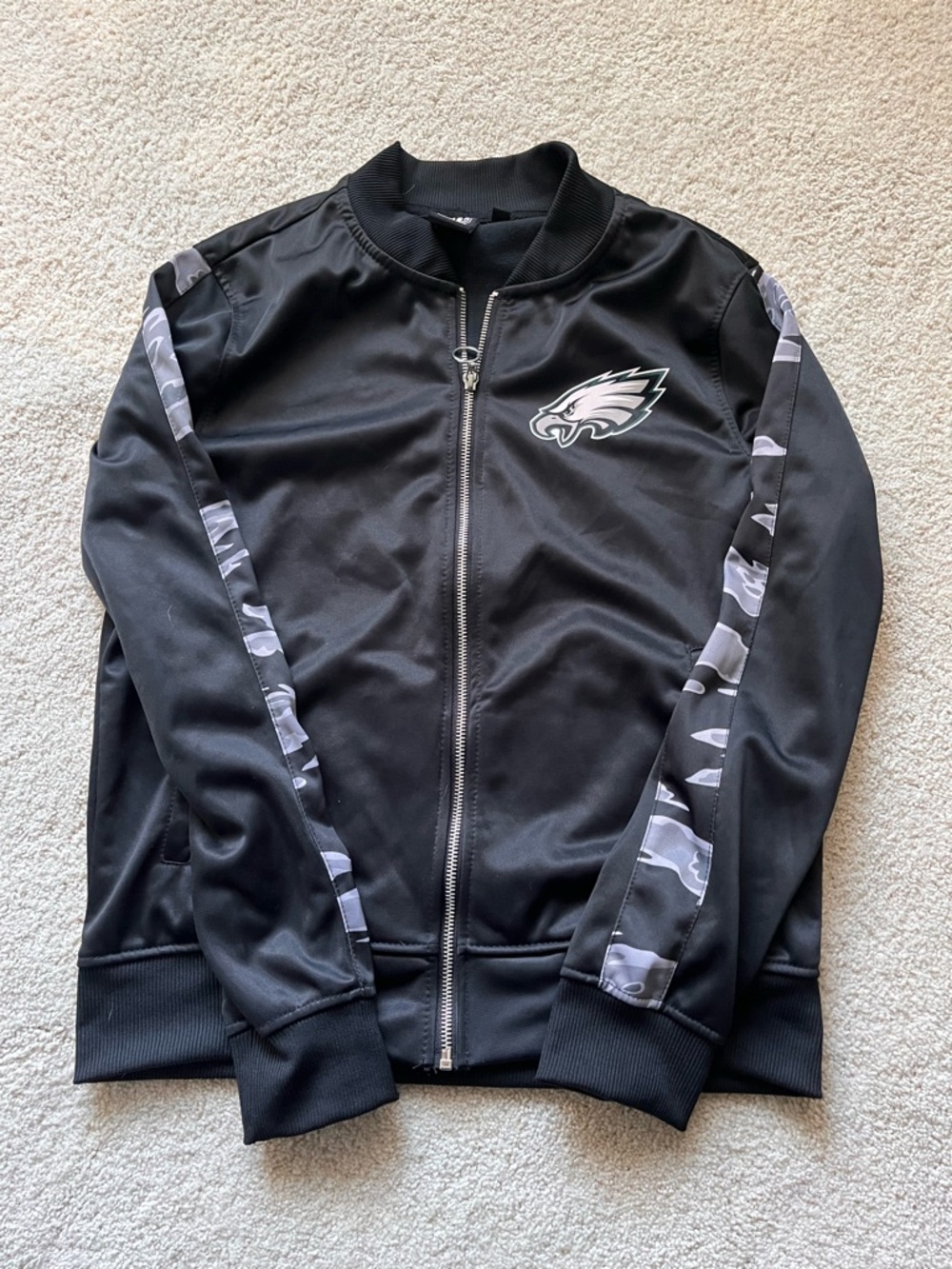 Philadelphia Eagles Youth Black Jacket Sz M